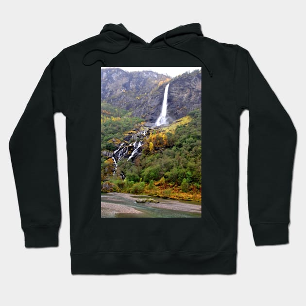 Flamsdalen Valley Flam Norway Scandinavia Hoodie by AndyEvansPhotos